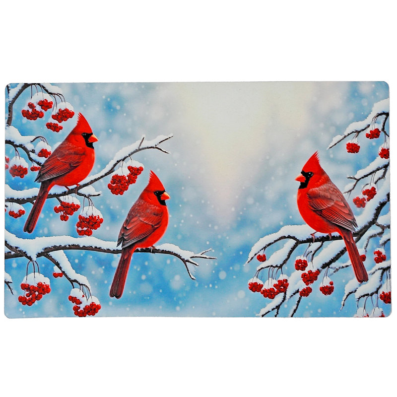 Tapis imprimé en caoutchouc (triple cardinal)