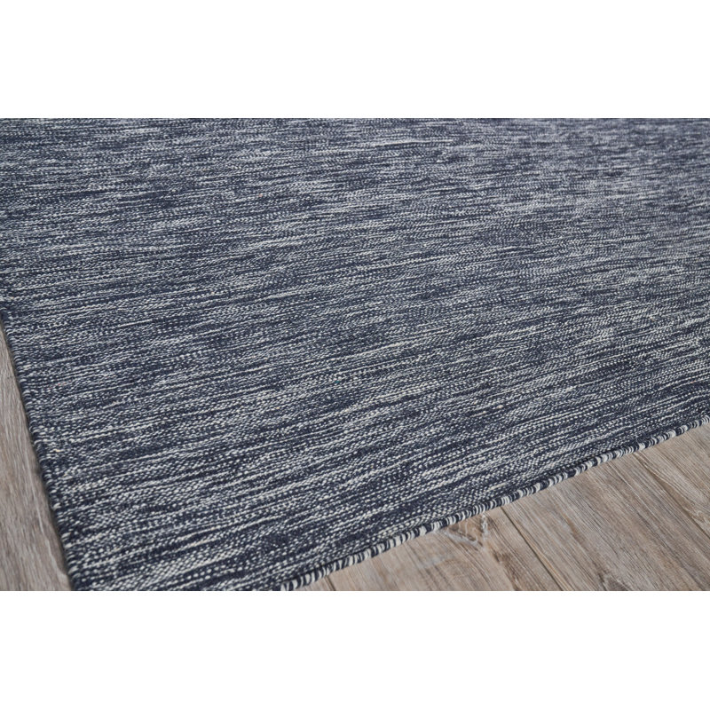Chelsea Flatweave Wood Area Rug, Rectangle 10' x 14', Dark Gray