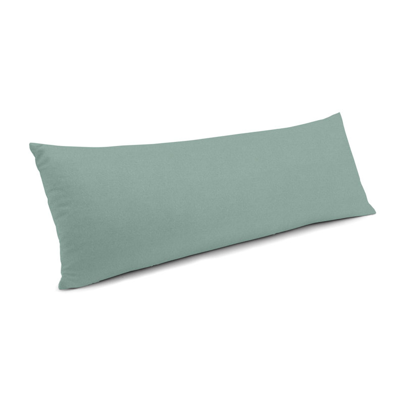 ClassicVelvet Lumbar Pillow Cover & Insert, 12" H x 24" W, Down Blend, Dark Teal