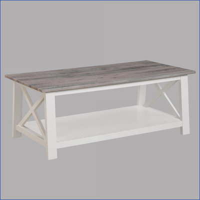 Table basse noire en faux marbre avec tablette de rangement pour le salon, facile à assembler