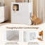 Enclosed Litter Box Enclosure-1119956617