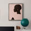«Pink Silhouette I», toile encadrée de qualité supérieure - prête à être accrochée-1134411847-1134411844