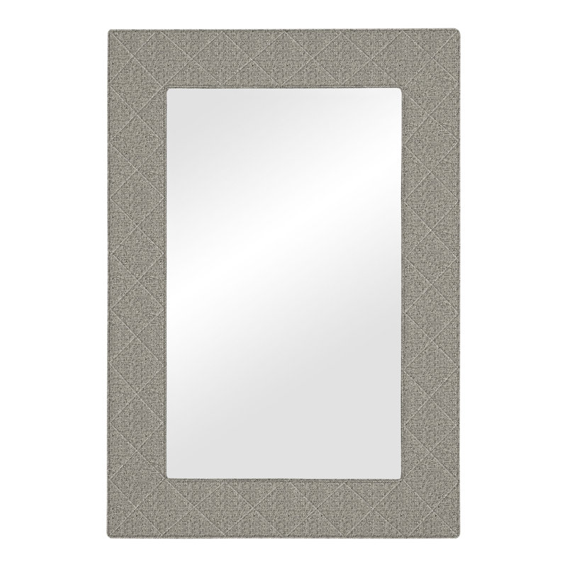 Brewster Wall Mirror, Tuck Graphite