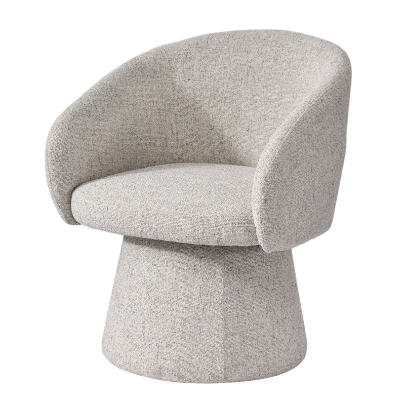 Fauteuil club Jezeniah, Polyester sable