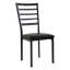 Ensemble de 4 chaises d'appoint en métal