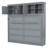Space-Saving Wall Murphy Bed with Integrated Cabinets