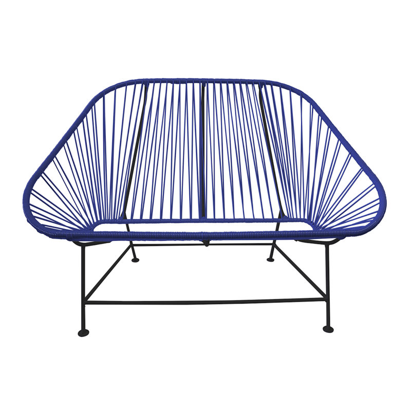 Causeuse InLove, Bleu profond / noir