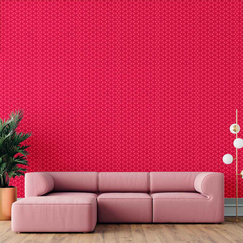 Rouleau de papier peint adhésif doux L 126 po x l 24 po, Rouge