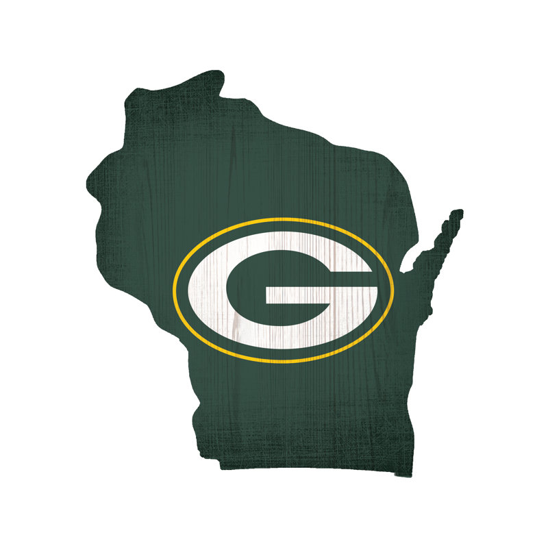 « heritage », impression sur bois NFL, Green Bay Packers