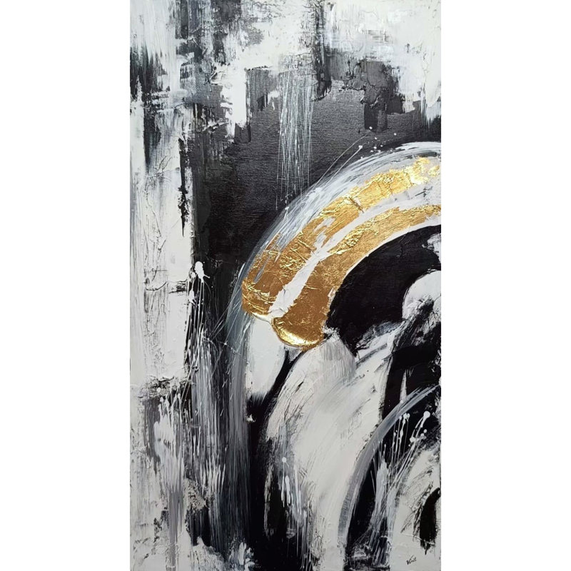 Chute d'eau - Art abstrait | Acrylique sur toile tendue | Par Vinit Pravin Mistry