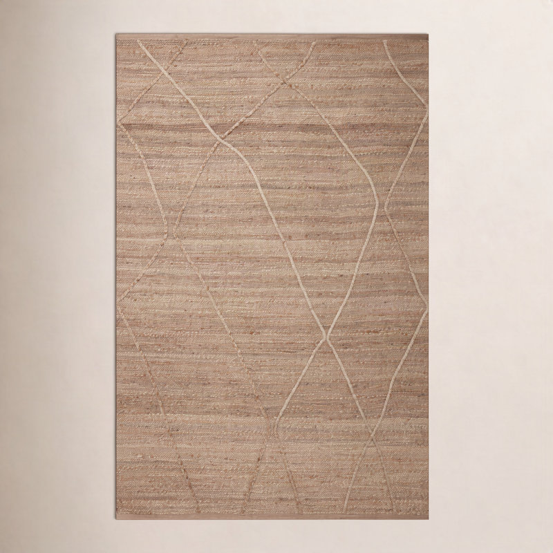 Tapis naturel fait à la main Albemarie, Rectangle 2 pi 6 po x 7 pi 6 po