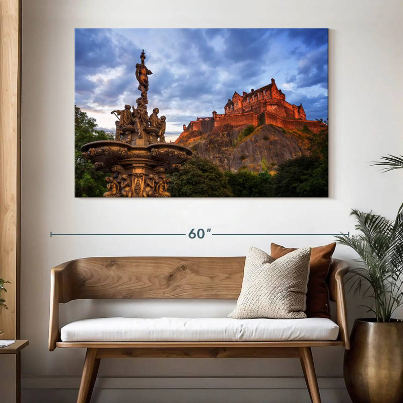 Château de Hannes Édimbourg, H 34 po x l 51 po
