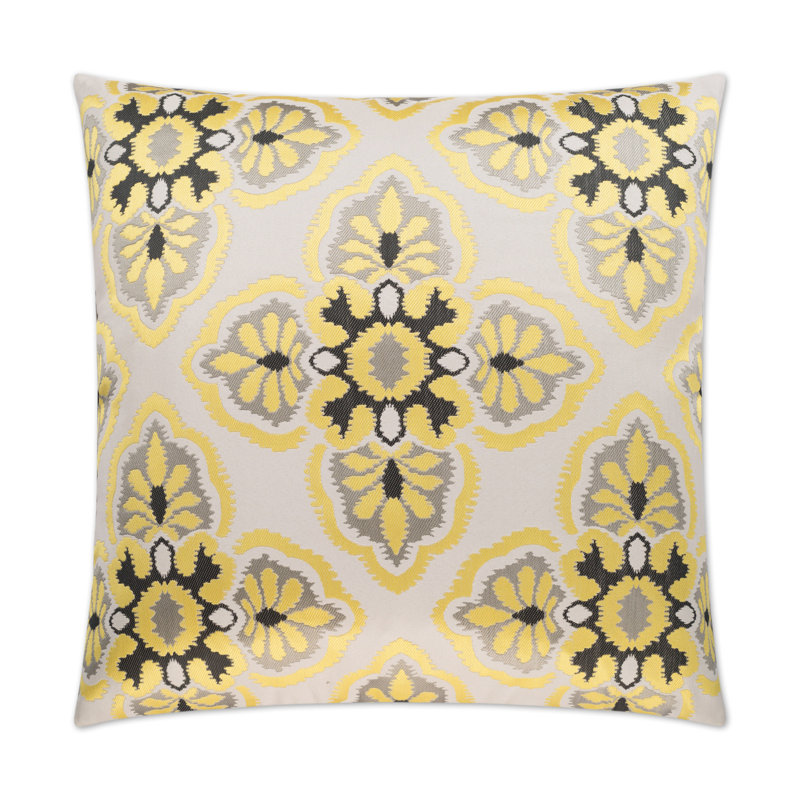 Mulberry Pillow Cover & Insert, Square 24", Slate Geometric, Square
