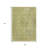3' X 5' Fern Green And Sage Medallion Washable Indoor Outdoor Area Rug
