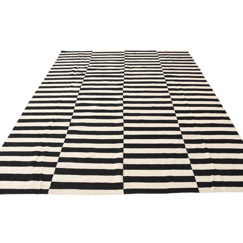 Tapis noir et blanc Noor