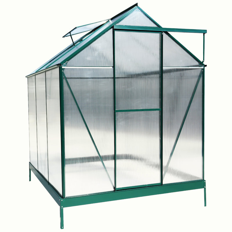 Greenhouse, 96.8" H x 75.2" W x 75.2" D, Green