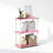 Furinno Turn-N-Tube 3-Tier Multipurpose Compact Display Rack, Shelving Unit, Bookcase, Pink/White-98104135-105401850