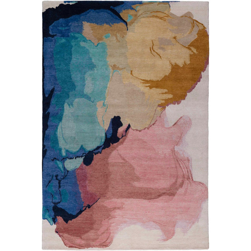 Tapis artistique multicolore Mira Art, Rectangle 3 pi 9,81 po x 4 pi 11,06 po