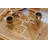 Sharnetta Rustic Word Game Table with Removable Glass Top