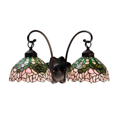 Cabbage Rose 2 - Light Armed Sconce