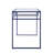 Yasin Glass Top & Blue Finish Writing Desk-915050574