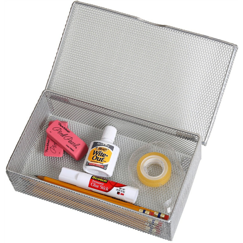 Hinged Mesh Desktop Organizer