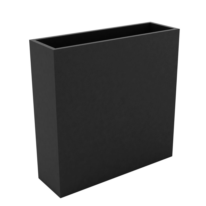 Pot de fleurs mural en résine, Anthracite, H 31,5 po x l 31,5 po x P 9,75 po