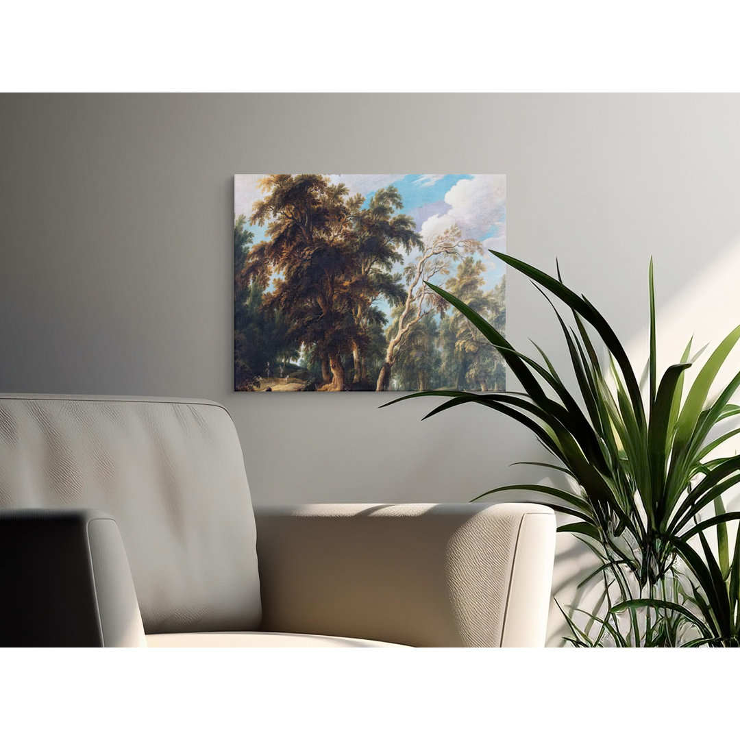 Forest Scene Canvas Wall Art, Archival Quality Matte Print, Gallery Wrapped Canvas, Ready to Hang, Landscape Painting, Modern Decor
