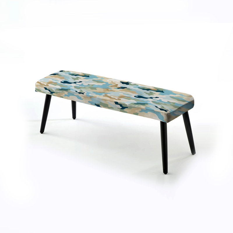 Banc rembourré camouflage noir Oasis