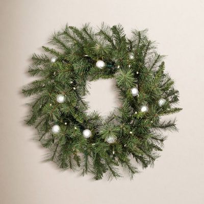 Pvc Greenery Pre-Lit Belgium Wreath
