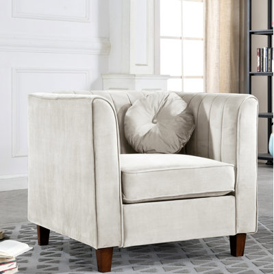 Berton Velvet Armchair