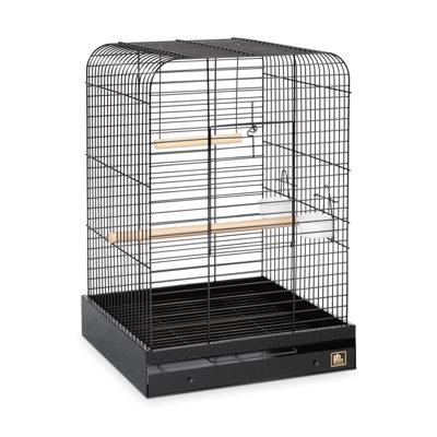 Alice 29" Steel Flat Table Top Bird Cage with Perch