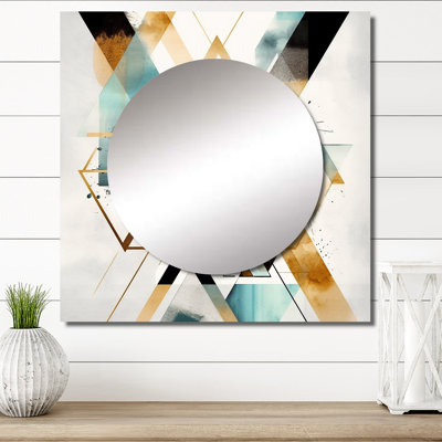 Miroir mural géométrique moderne Izhane