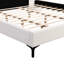 Très grand lit tapissier blanc avec lumières et tablettes, idéal pour la lecture de nuit-943987745-943987747