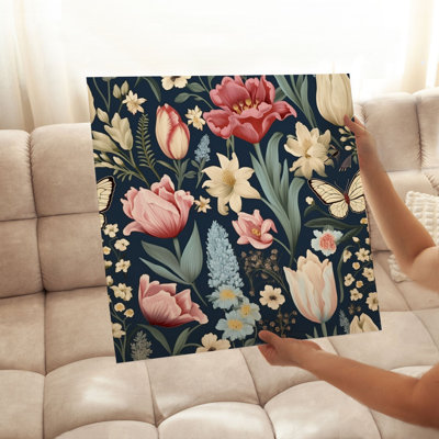 «Floral Spring Flowers V Cottage», reproduction d'art sans cadre