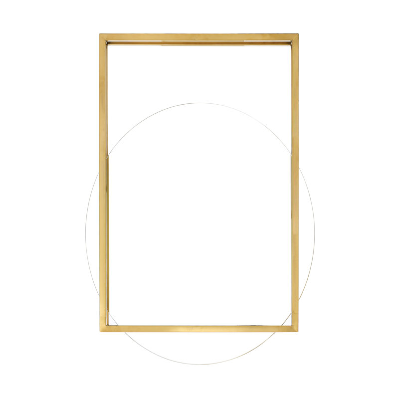 Miroir de salle de bain Pierre, Or brossé