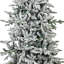 Arbre de Noël artificiel d'intérieur non éclairé enneigé avec support en métal et branches articulées - 8 pi-979793888