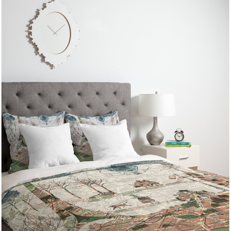 Belle 13 Modern & Contemporary Polyester Duvet Cover, Twin/Twin XL Duvet Cover