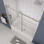 Porte de baignoire sans cadre de l 56 po x H 58 po-98354882