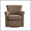 Fauteuil d'appoint pivotant en similicuir avec base en métal à 360 degrés et dossier à roulettes élégant pour plus de confort et de style-1563475260
