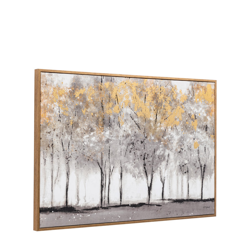 Golden Reverie Framed Canvas 900x600mm