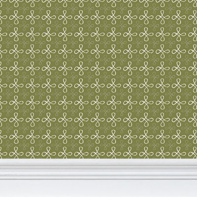 Palace Floor Small Repeat Luxury Wallpaper