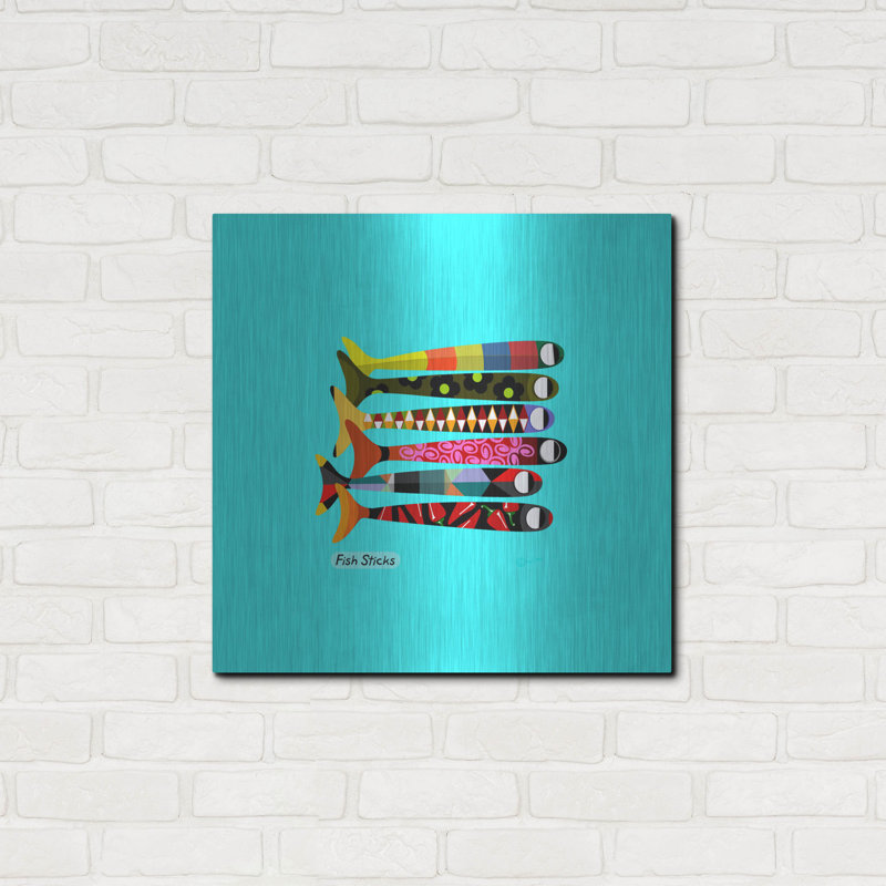 " Fish Sticks " by Chuck Wimmer, 24" H x 24" W