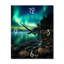 Horloge murale Magical Aurora Borealis Artic Lake Serenity VI - Northern Lights-862810436