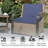 3-Piece 2-Person Wicker Patio Seating Group with Cushion-1471926543