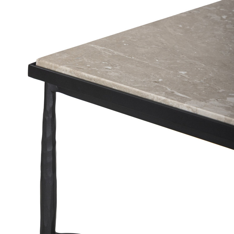 Babylon Small End Table-Lunar Marble, Lunar Marble, 20" H x 22" W x 22" D