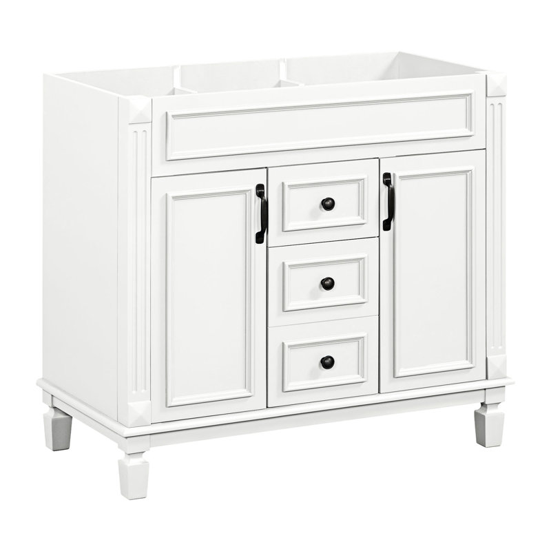 35.90'' Single Bathroom Vanity Base Only, White