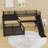 Metal Bunk Bed With L-Shaped Desk, USB Ports And Slide-1751049433