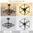23/32" Caged Modern Farmhouse Ceiling Fans With Lights And Remote-656195664