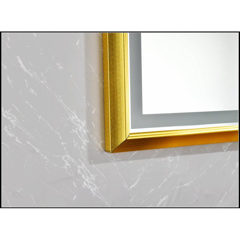 High Lumen LED Lighted Bathroom Mirror With Anti-Fog, Separate Controls For Modern Bathrooms And Bedrooms